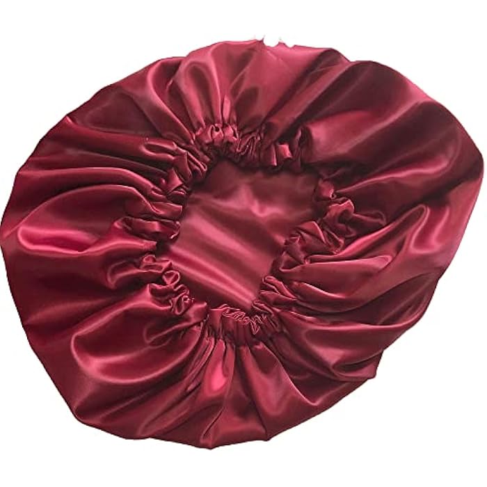 not known Curly Hair Satin Bonnet- comfortable size - Image 2
